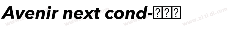 Avenir next cond字体转换